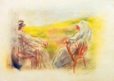 Lady and Gentleman in Front of a Dune Landscape by Max Liebermann